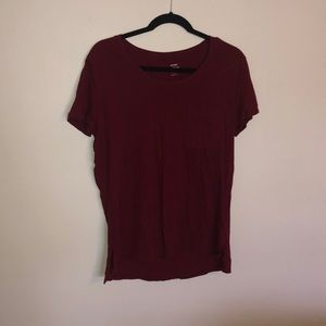 Plain red t-shirt